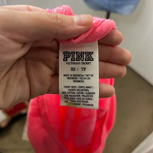 Pink V-Neck Women's Top - Picture 5 of 5